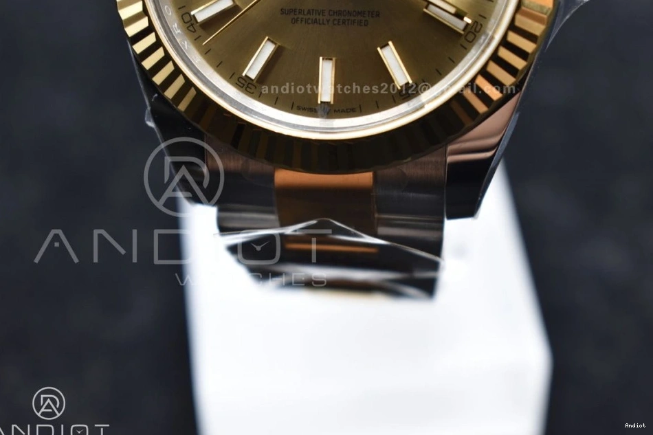 Dial Best 1:1 904L YG YG DateJust on Edition Steel Oyster 41 SS 126333 Clean Stick Bracelet VR3235 0411